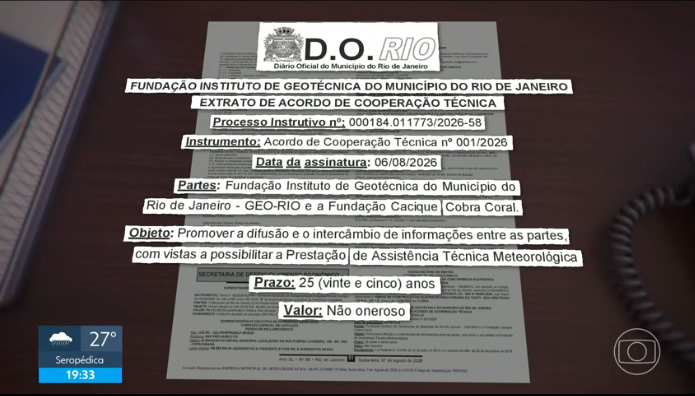 noticia_globo_play Quem é Cacique Cobra Coral, entidade que promete ajudar a evitar eventos climáticos no Rio